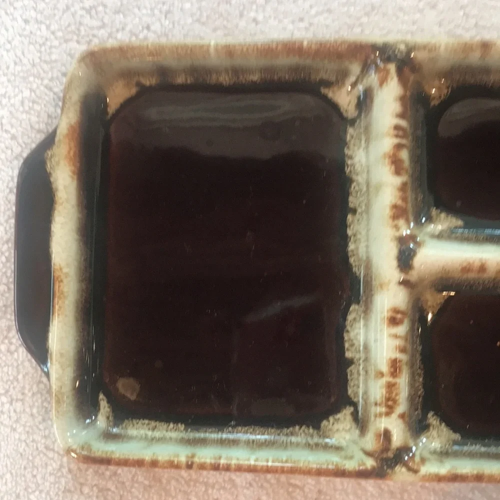 Tray Divided Serving Tray Glass